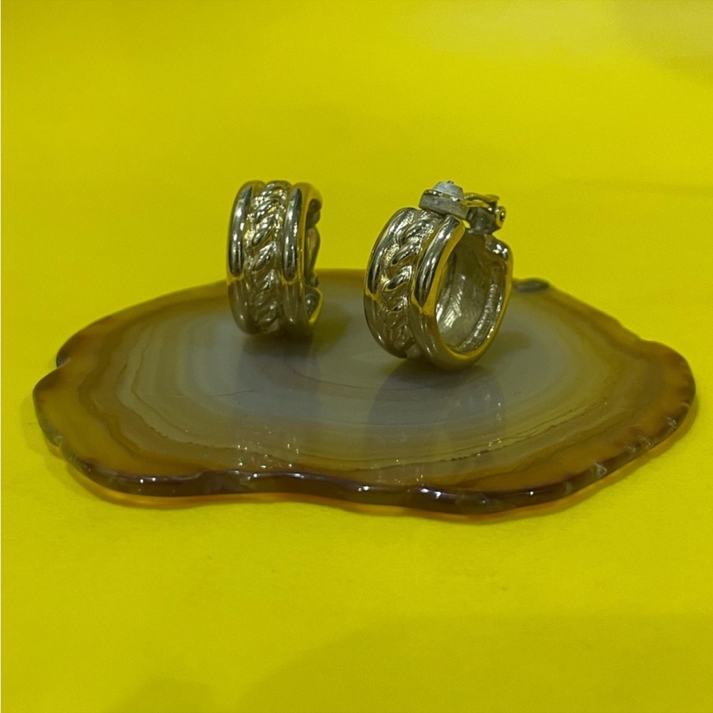 Givenchy Vintage Golden Clip-On Hoop
Earrings (EUC)